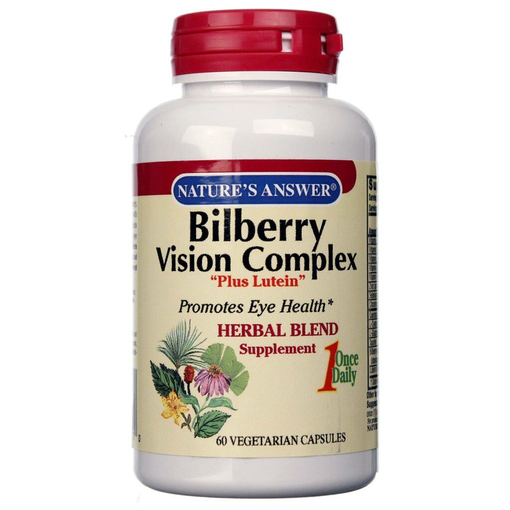 Nature's Answer Boldo Visão Complexo 60 Cápsulas Vegetarianas - Saúde Ocular e Bem-Estar