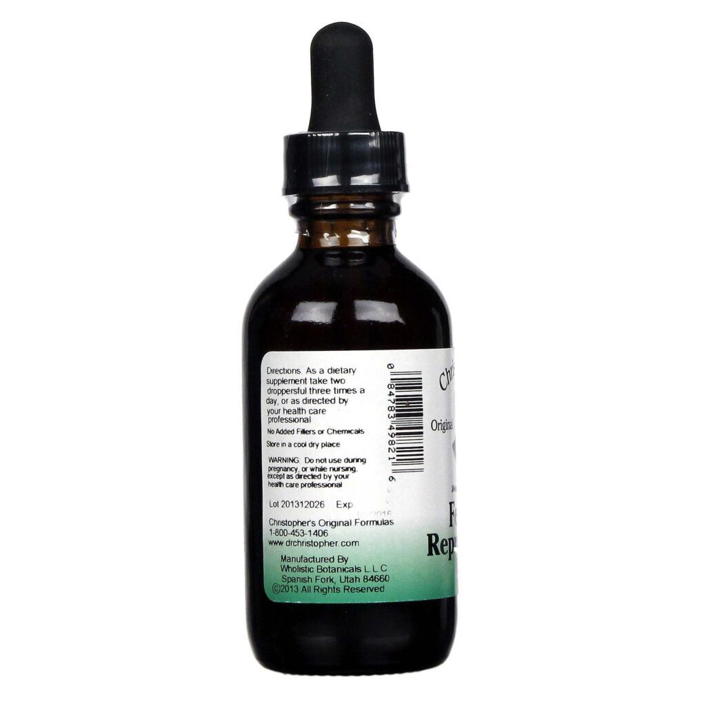 Dr. Christophers Fórmula Reprodutiva Feminina Líquido 59ml - Suporte ao Bem-Estar Hormonal - Imagem 3