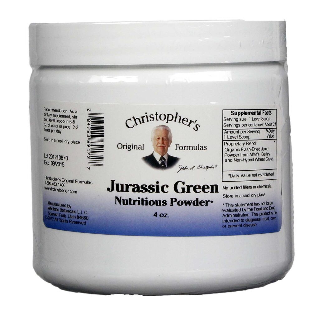 Dr. Christophers Jurassic Verde em Pó 113g - Suplemento Alimentar Natural