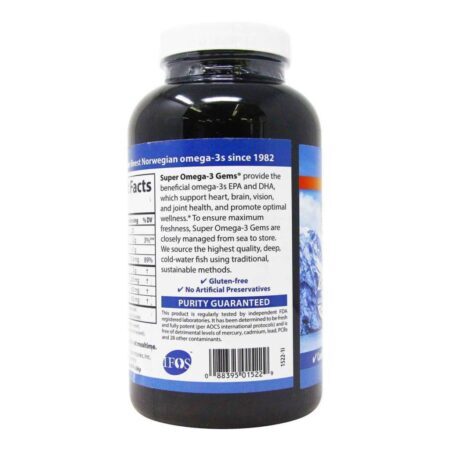 Carlson Labs Super Ômega 3 250 Gemas: Pureza e Potência para Sua Saúde Cardiovascular - Imagem 3