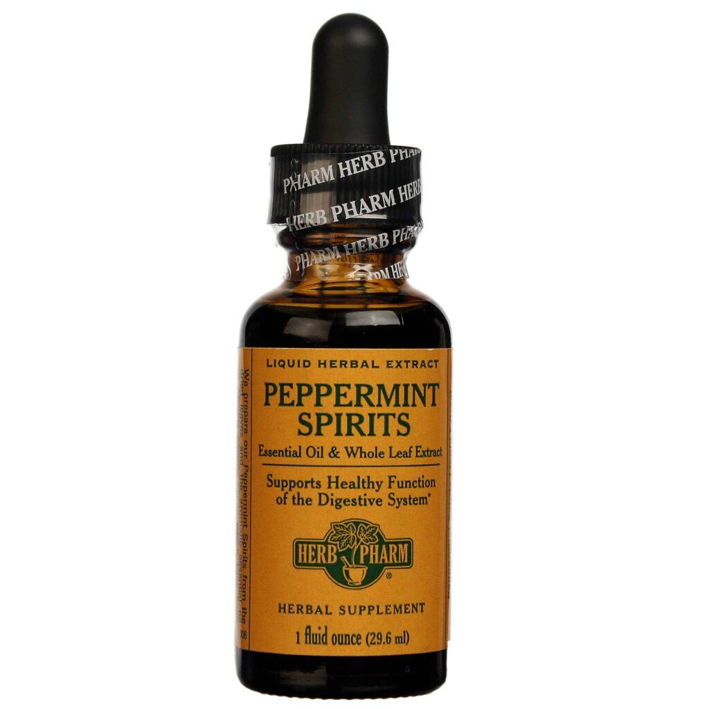 Herb Pharm Destilados de Hortelã-Pimenta - Óleo Essencial Puro 29,6mL (1 fl oz) para Bem-Estar