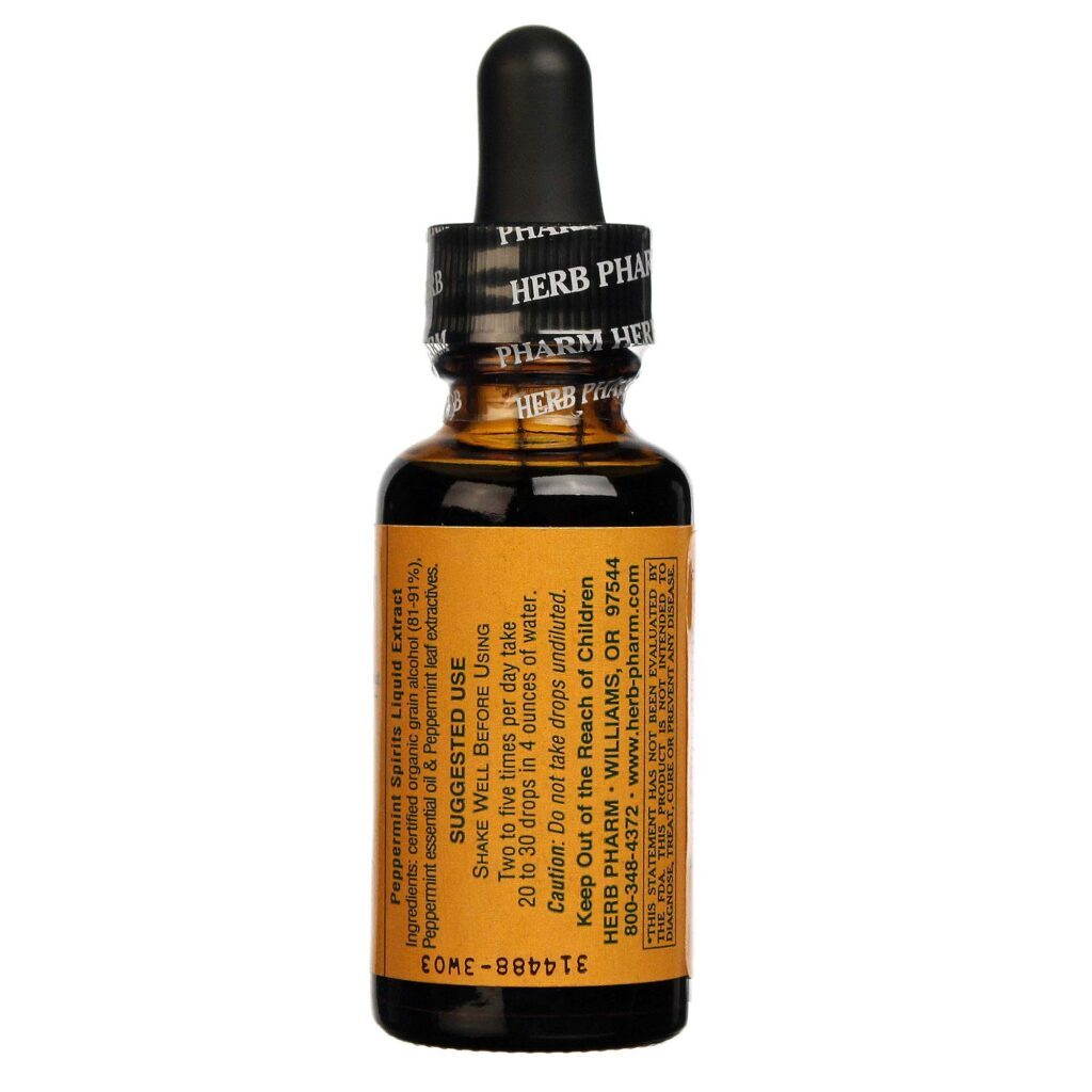 Herb Pharm Destilados de Hortelã-Pimenta - Óleo Essencial Puro 29,6mL (1 fl oz) para Bem-Estar - Imagem 2