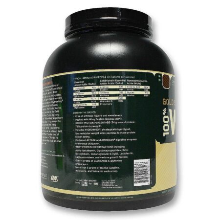 100% Whey Proteína Gold Standard Natural Optimum Nutrition Strawberry 5 lbs/ 2.341 gr - Image 4