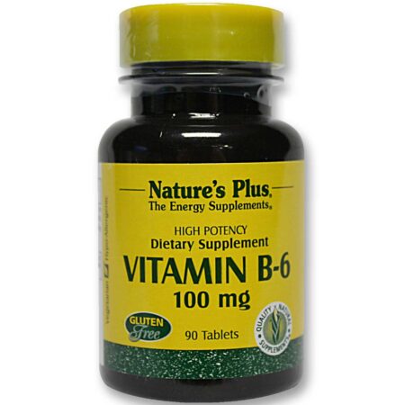 Nature's Plus, Vitamina B-6 100 mg - 90 Tabletes