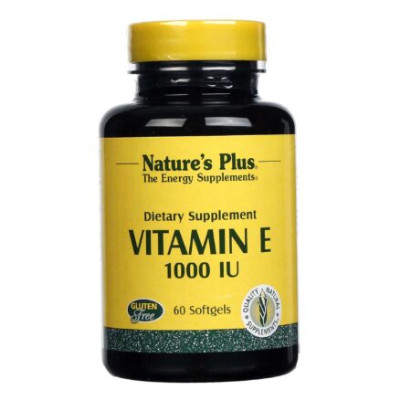 Nature's Plus, Vitamina E 1000 IU - 60 Cápsulas