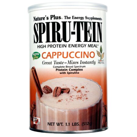 Nature's Plus, Proteína Spiru-Tein®, Cappuccino - 512 g