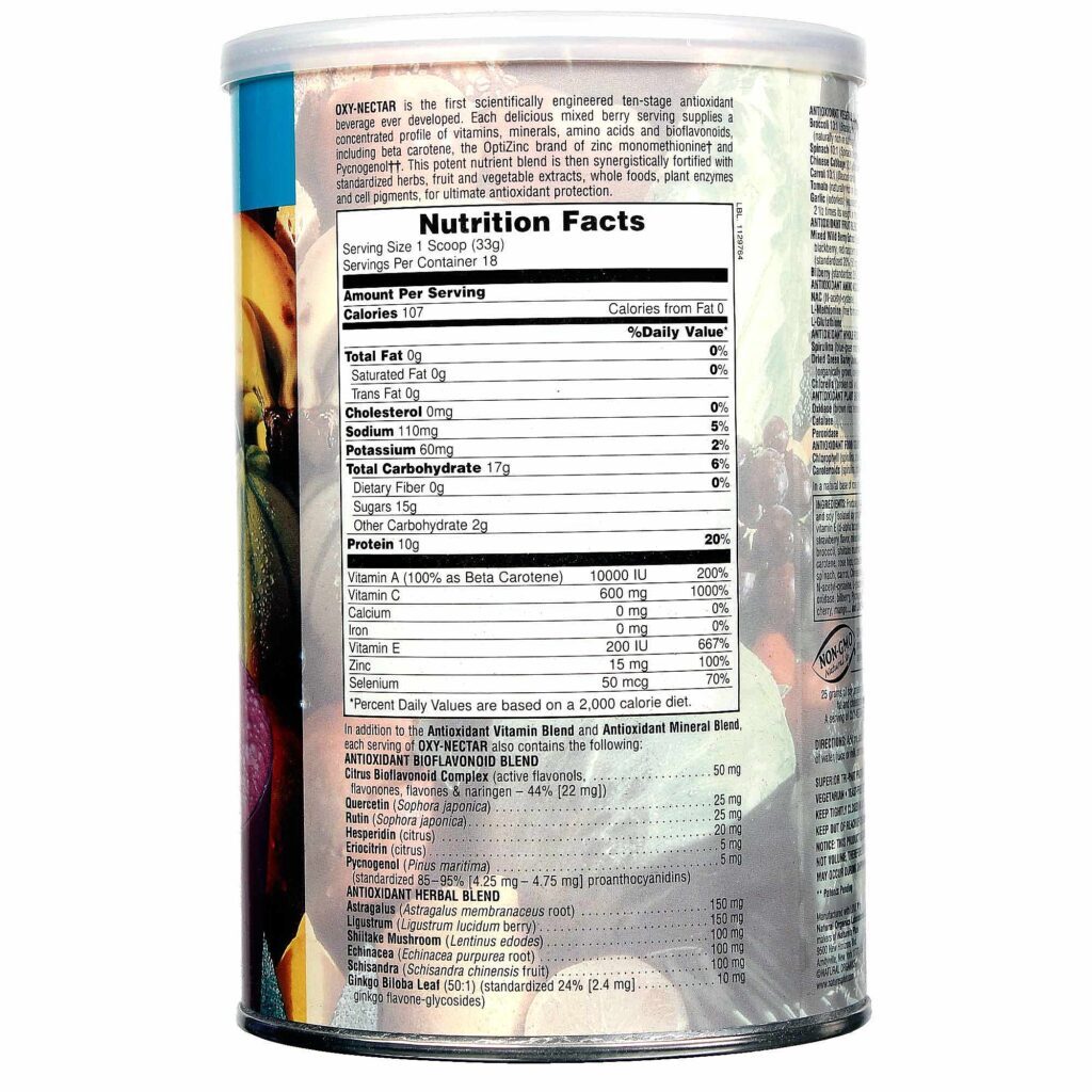 Nature's Plus Oxy-Nectar® - Suplemento Energético e Refrescante 594 g - Imagem 2