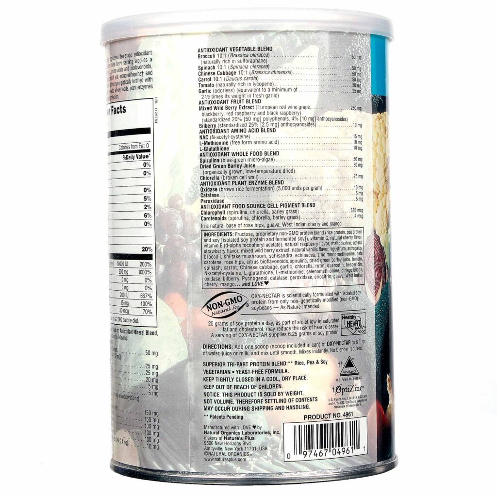 Nature's Plus Oxy-Nectar® - Suplemento Energético e Refrescante 594 g - Imagem 3