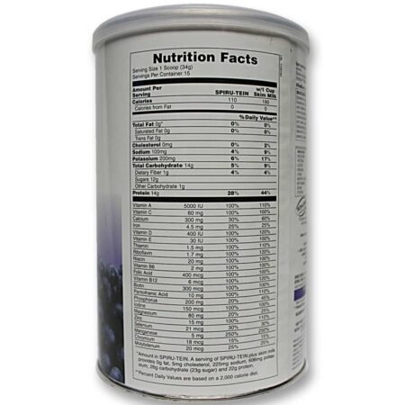 Nature's Plus SPIRU-Tein Mirtilos e Creme 510g - Suplemento Nutricional Completo - Imagem 2