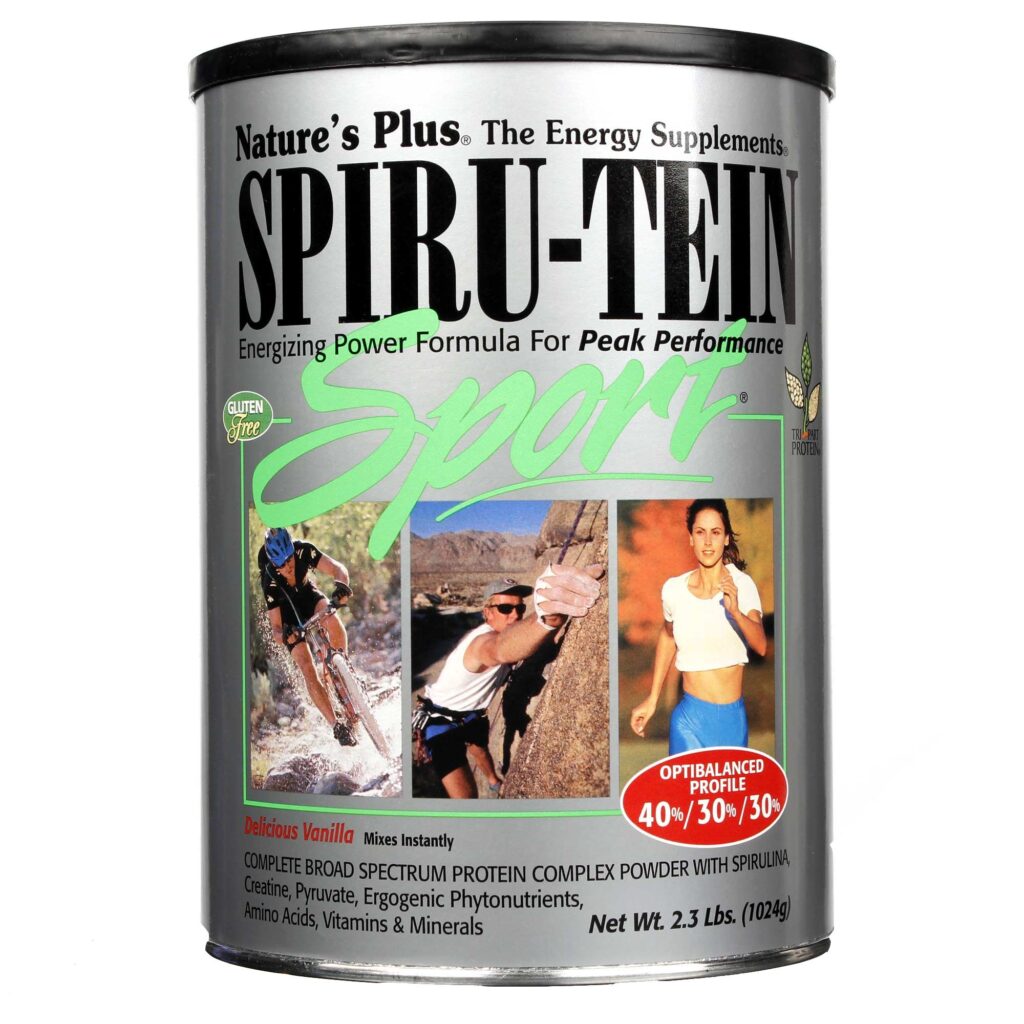 Nature's Plus Spiru-Tein Sport Baunilha 1,02 Kg - Proteína Completa para Atletas