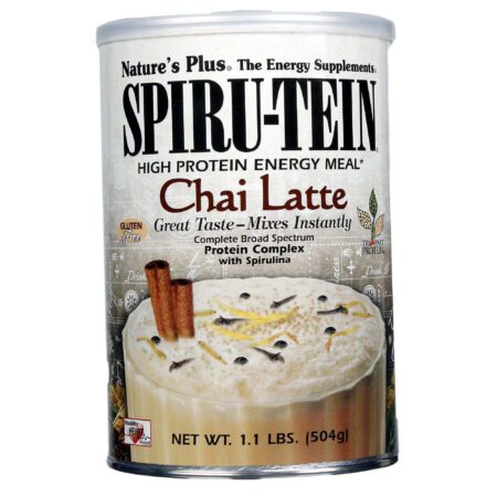 Nature's Plus, Proteína Spiru-Tein®, Chai Latte - 504 g