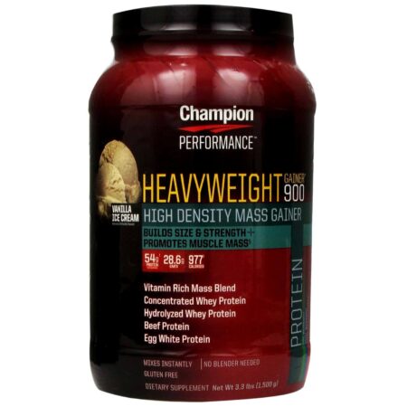 Champion Nutrition, Heavyweight Gainer® 900, Sabor Baunilha - 1.5 Kg (3.3 lbs)