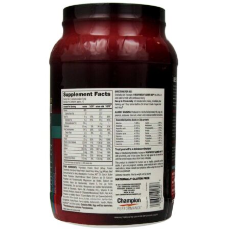 Champion Nutrition, Heavyweight Gainer® 900, Sabor Baunilha - 1.5 Kg (3.3 lbs) - Image 2