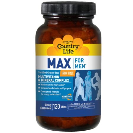 Country Life, Multivitamínico Masculino Max For Men® - 120 Tabletes