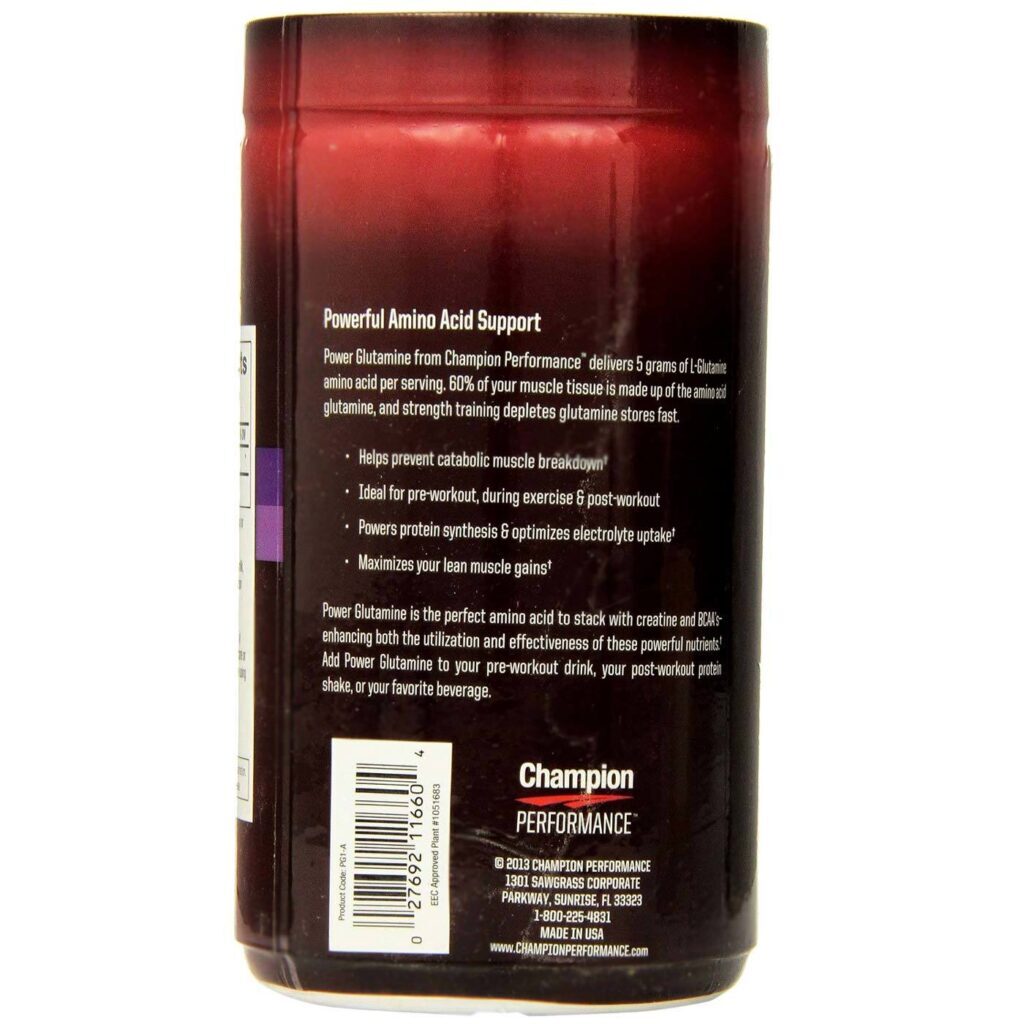 Champion Nutrition L-Glutamina 454g: Recuperação Muscular e Saúde Intestinal - Imagem 3
