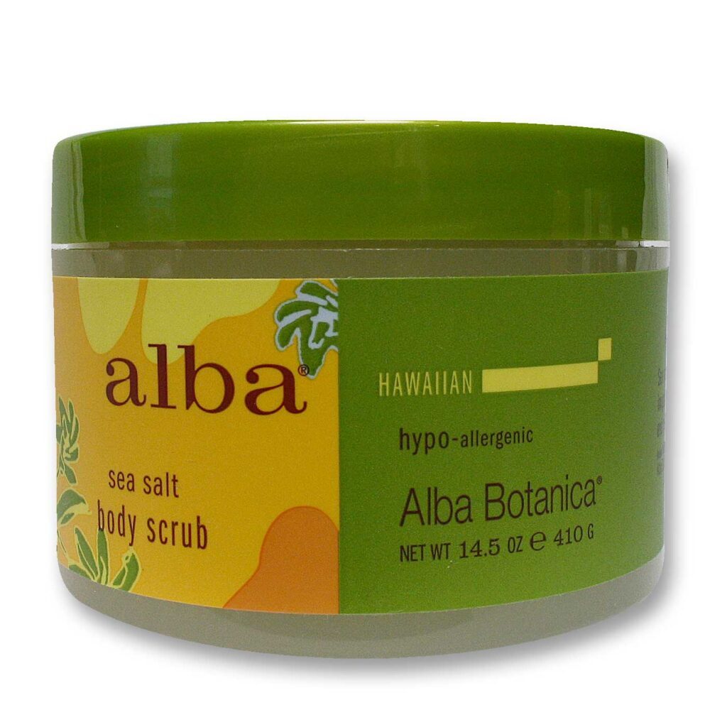 Alba Botanica Esfoliante Corporal Sal Marinho - 410g (14.5oz) para Pele Radiante