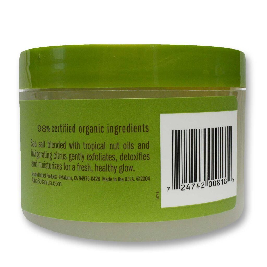 Alba Botanica Esfoliante Corporal Sal Marinho - 410g (14.5oz) para Pele Radiante - Imagem 3