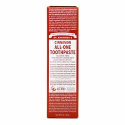 Dr. Bronner's Creme Dental Sabor Canela 140g: Higiene Bucal Natural e Refrescante