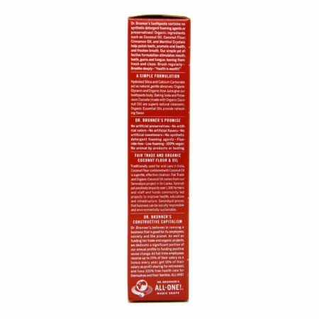 Dr. Bronner's, All-One Creme Dental, Canela - 140 g - Image 4