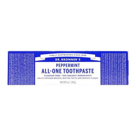 Dr. Bronner's All-One Creme Dental, Hortelã-pimenta - 5 oz