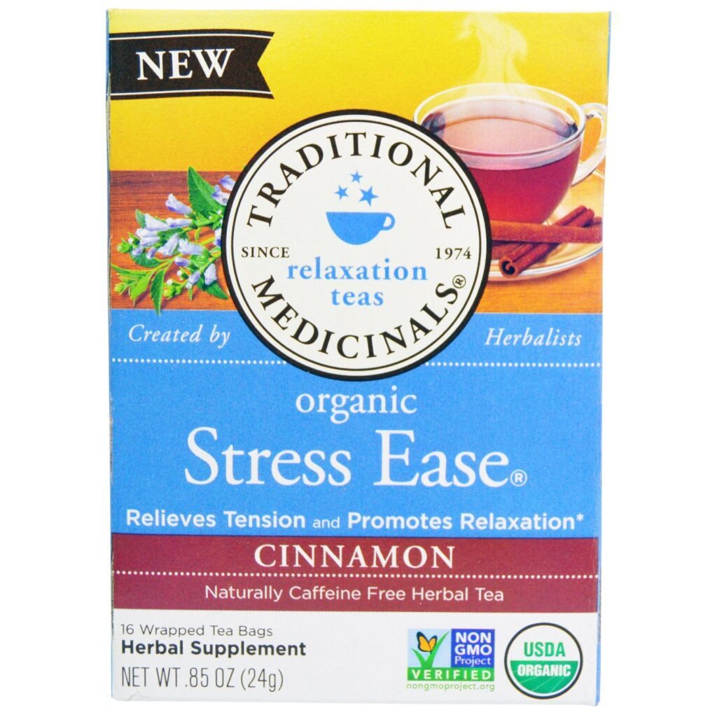 Traditional Medicinals Chá Relaxante de Canela 16 Saquinhos - Seu Momento de Calma Natural