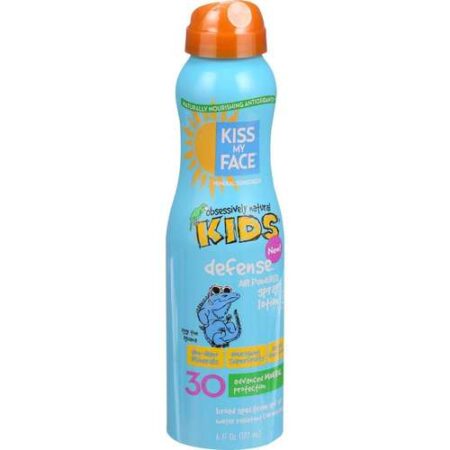 Kiss My Face, Kids Defense™ Protetor Solar Mineral em Spray Contínuo - FPS 30 - 177mL (6 fl oz)