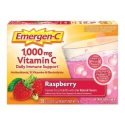 Alacer Emergen-C Sabor Framboesa 30 Pacotes: Vitamina C e Energia para o Dia a Dia