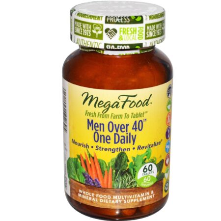 MegaFood Men Over 40 One Daily, Iron Free - 60 Tabletes