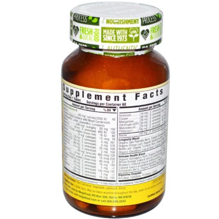 MegaFood Men Over 40 One Daily, Iron Free - 60 Tabletes - Image 2