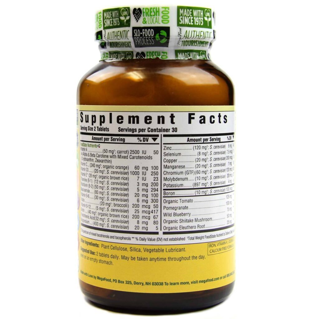 MegaFood Men Over 55 Multivitamínico - 60 Tabletes: Vitalidade Essencial para Homens Acima de 55 Anos no Brasil - Imagem 2