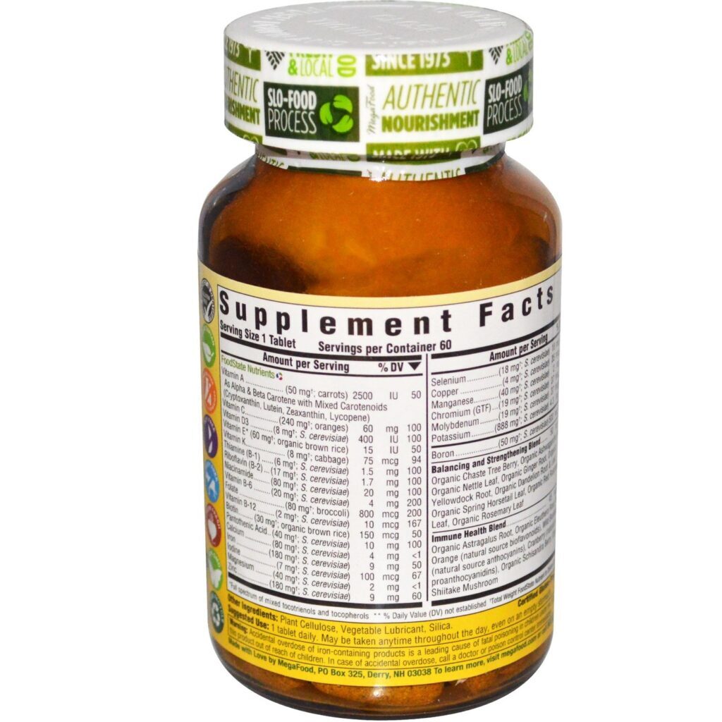 MegaFood Multivitamínico para Mulheres - 60 Tabletes: Nutrição Essencial para o Bem-Estar Feminino - Imagem 2