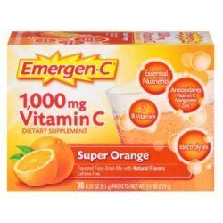Emergen-C Super Laranja 30 Pacotes: Vitamina C e Energia para o Seu Dia