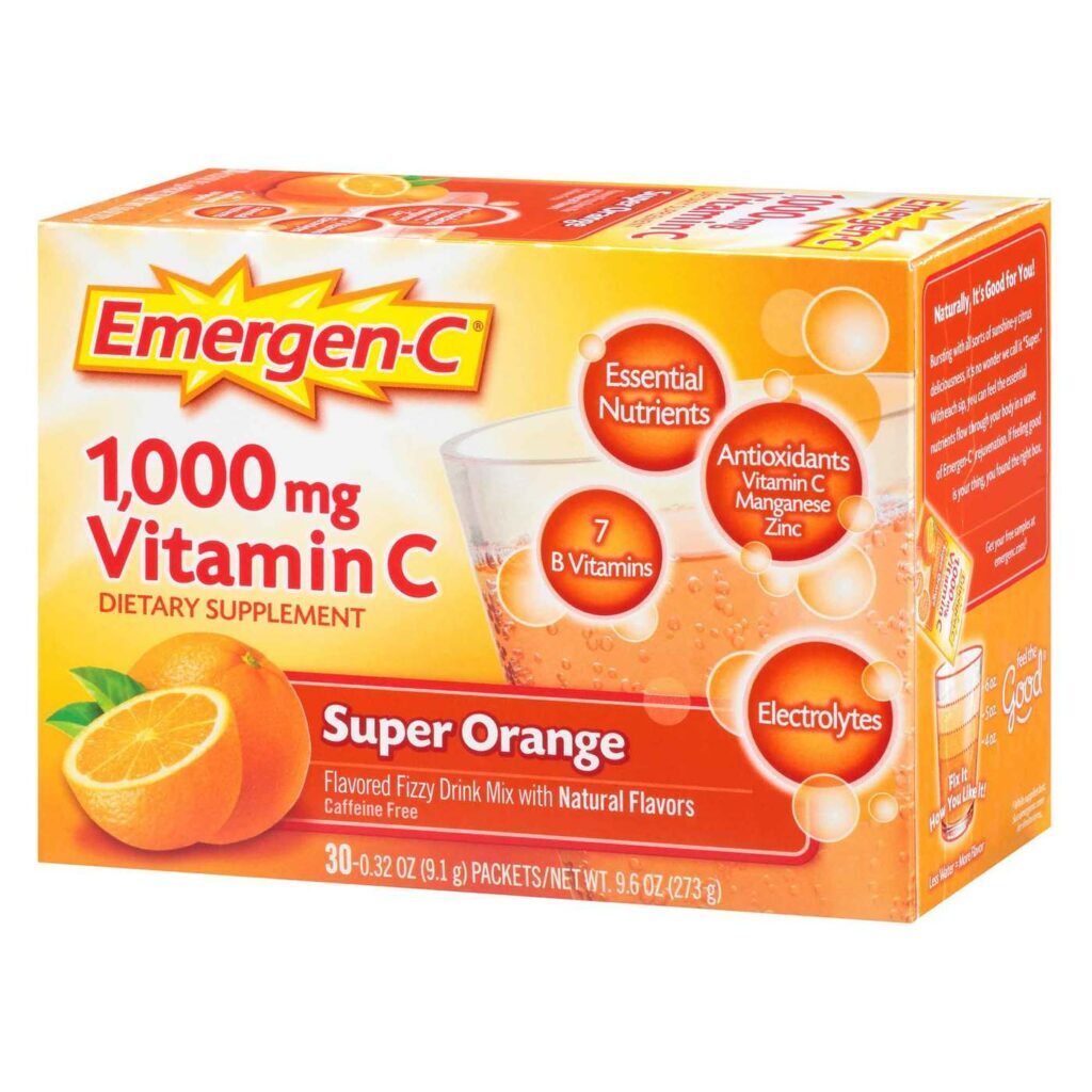 Emergen-C Super Laranja 30 Pacotes: Vitamina C e Energia para o Seu Dia - Imagem 3
