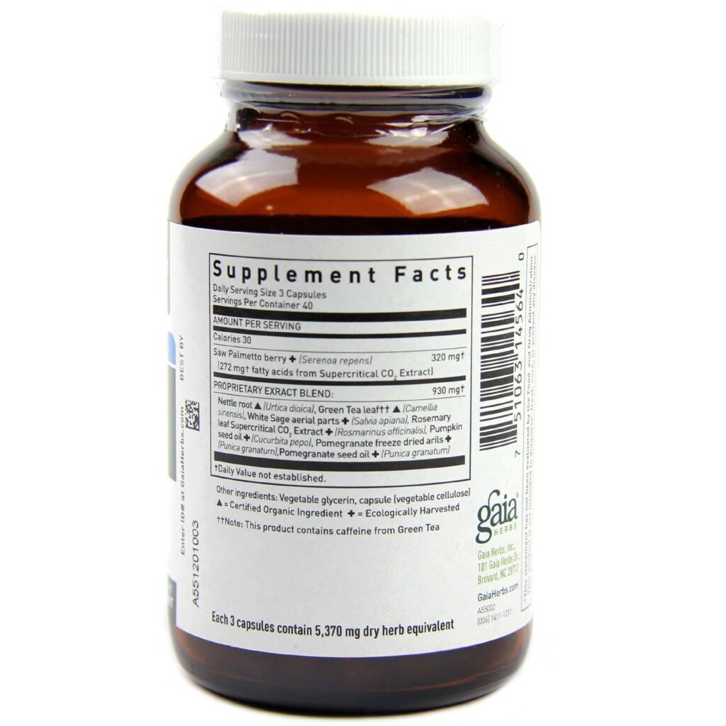 Gaia Herbs Saúde da Próstata - 120 Fito-Cápsulas Vegetarianas | Bem-Estar Masculino - Imagem 2