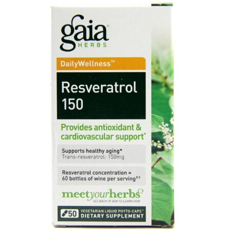 Gaia Herbs, Resveratrol 150 - 50 Fito-Cápsulas Vegetarianas