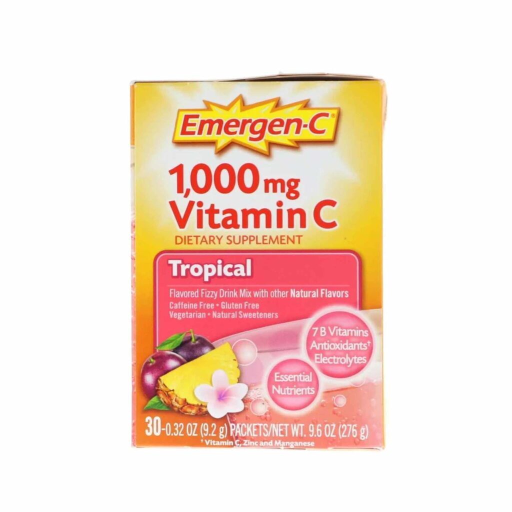Emergen-C Sabor Tropical - 30 Pacotes de Vitamina C para Impulso Energético - Imagem 2