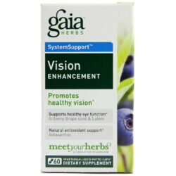 Gaia Herbs Aprimoramento da Visão: 60 Fito-cápsulas Vegetarianas para Saúde Ocular