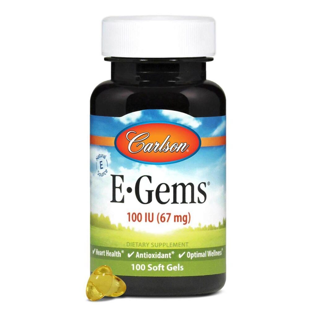 Carlson Labs E-Gems 100 UI: Vitamina E Pura 100 Cápsulas Gel Saúde Antioxidante - Imagem 4