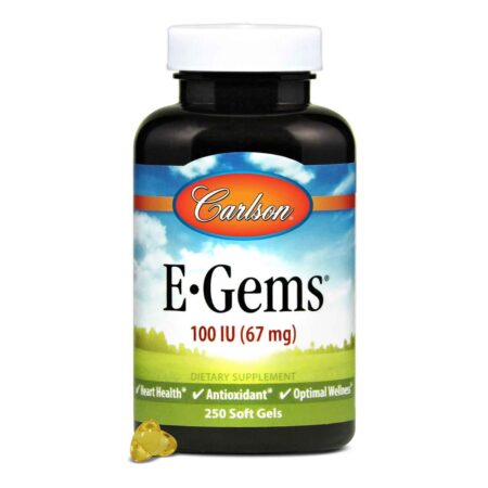 Carlson Labs, E-Gems® 100 IU - 250 Cápsulas em Gel - Image 4