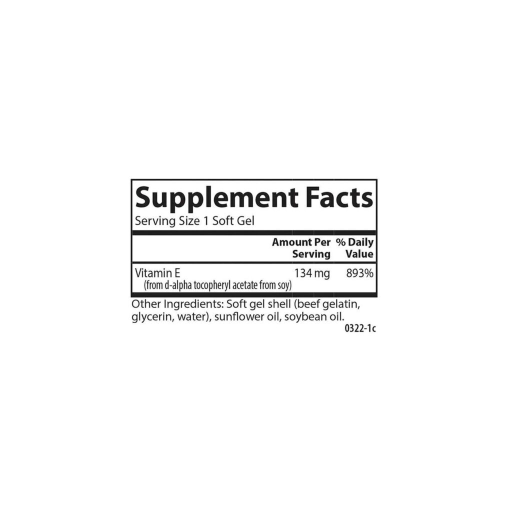 Carlson Labs E-Gems 200 UI Vitamina E 250 Cápsulas em Gel - Saúde e Bem-Estar Antioxidante - Imagem 5