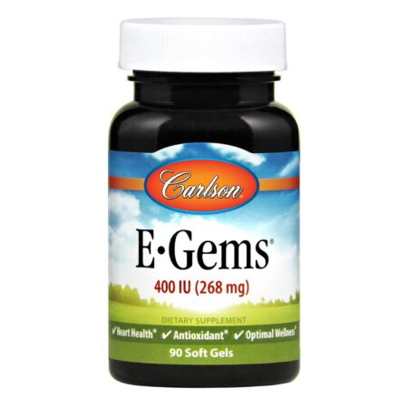 Carlson Labs, E-Gems® 400 IU - 90 Cápsulas em Gel