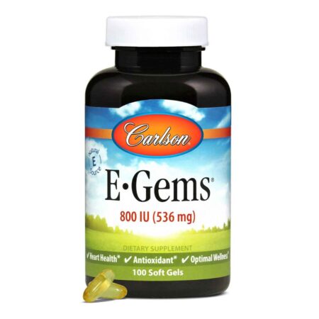 Carlson Labs, E-Gems® 800 IU - 100 Cápsulas em Gel - Image 4