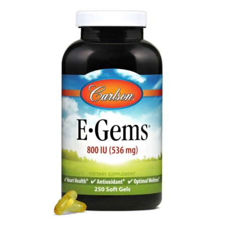 Carlson Labs, E-Gems® 800 UI - 250 Cápsulas em Gel - Image 4