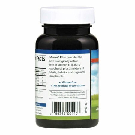 Carlson Labs E-Gems Mais 400 UI - Vitamina E 50 Cápsulas Gel - Saúde Antioxidante - Imagem 3