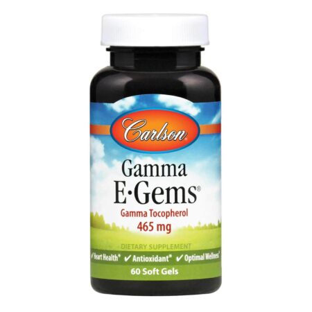 Carlson Labs, Gamma E-Gems® 465 mg - 60 Cápsulas em Gel