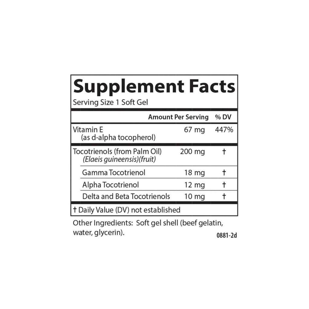 Carlson Labs Tocotrienóis 90 Cápsulas em Gel: Potência Antioxidante para sua Saúde - Imagem 4