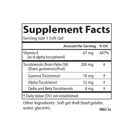 Carlson Labs, Tocotrienols com vitamina E - 180 Cápsulas em Gel - Image 4