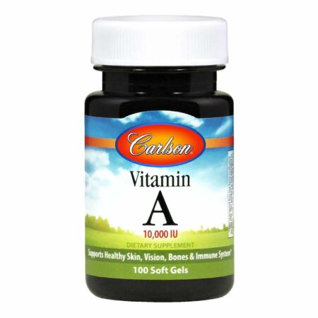 Carlson Labs, Vitamina A 10,000 IU - 100 Cápsulas em Gel