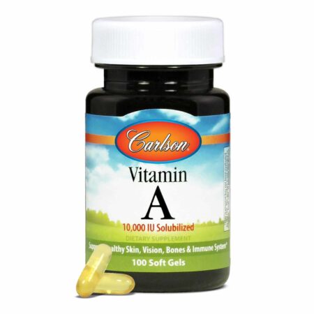 Carlson Labs, Vitamina A - 10,000 IU Solubilizado - 100 Cápsulas em Gel - Image 5