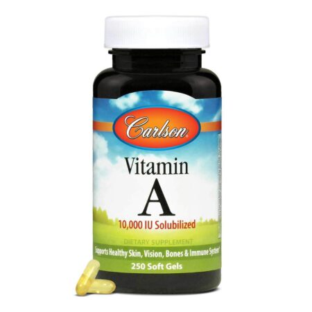 Carlson Labs, Vitamina A 10,000 IU Solubilizada - 250 Cápsulas em Gel - Image 5